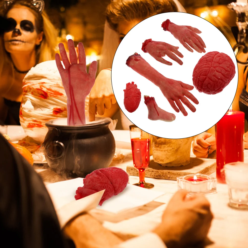 

6PCS Haunted House Scary Bloody Prop Durable Bloody Prop Premium Bloody Prop