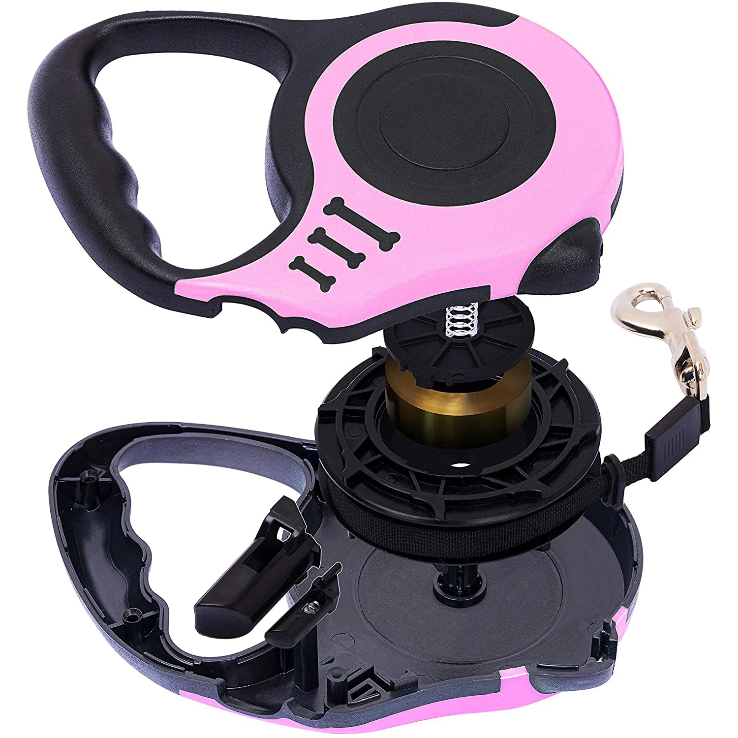 

Retractable Dog Leash for Medium Small Dogs and Cats 5M/16.5FT, Leash with Anti Slip Handle, Pause and Lock Strong Nylon Tape