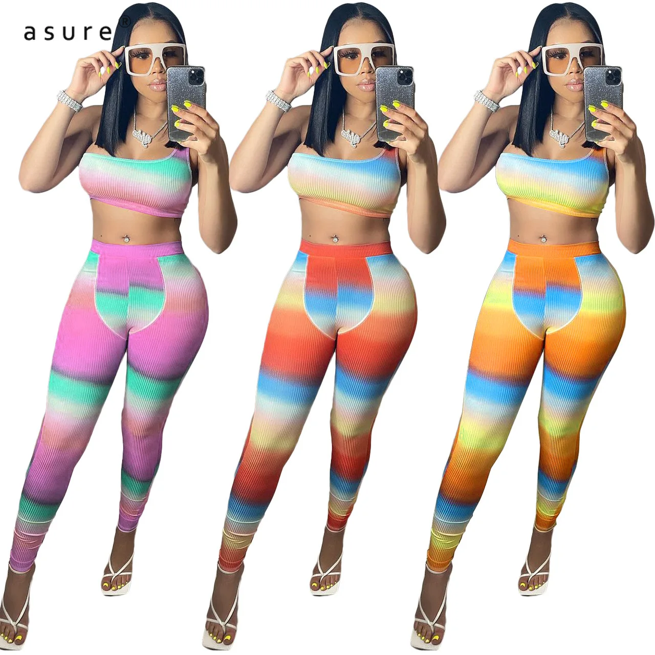 

Tracksuit Women Sexy Club Outfit Jogging Full Female Sportswear Office Suit Crop Top And Pant Two Piece Set Home Clothes NK211