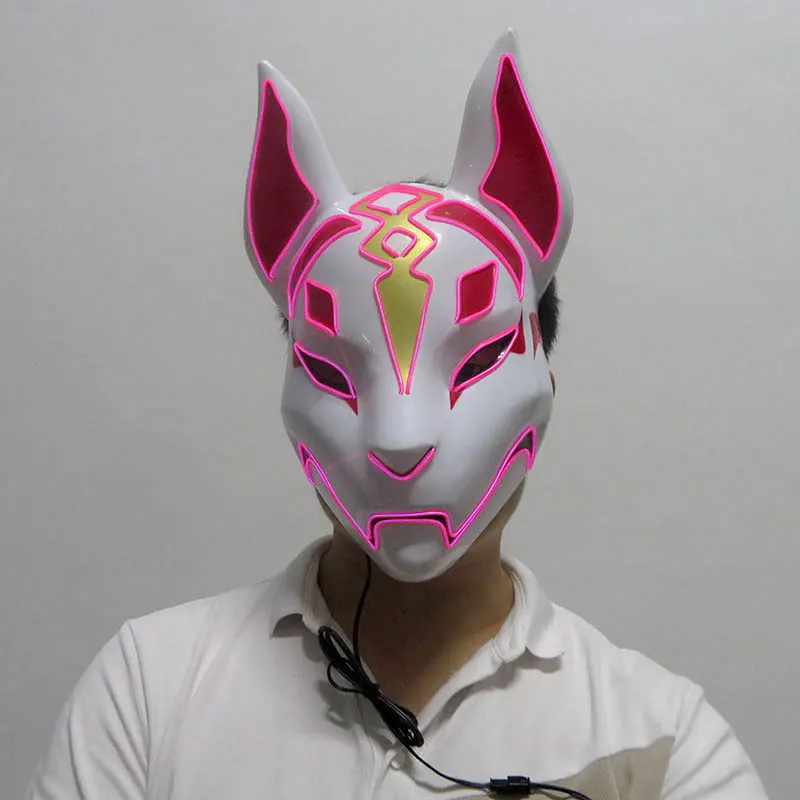 Неоновые маски крепости с голосовой активацией подсветкой светодиодная