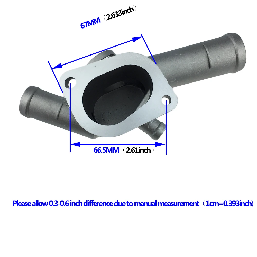 Фланцевый радиатор для корпуса термостата из алюминиевого сплава VW Golf Jetta 2 0 L4 99 06