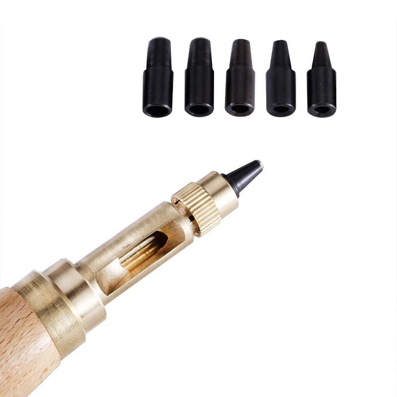 Продажа Дыропробивной винт Съемный для книги сверло авто с 6 Размер Наконечник 1,5-4 мм автоматические ремни винт Пробивной кожаный инструмент
