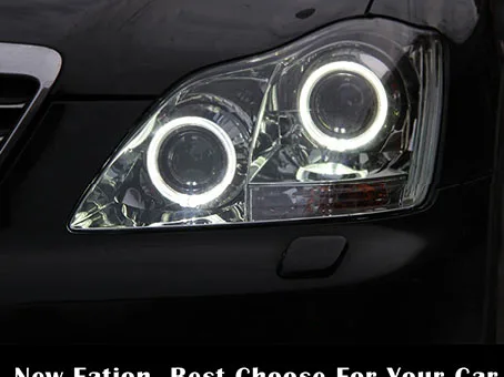 design 2 KOWELL автомобильный Стайлинг для Toyota Crown 2005-2009 светодиодный DRL фара ангел глаз HID BI XENON передние аксессуары - Цвет: design 2