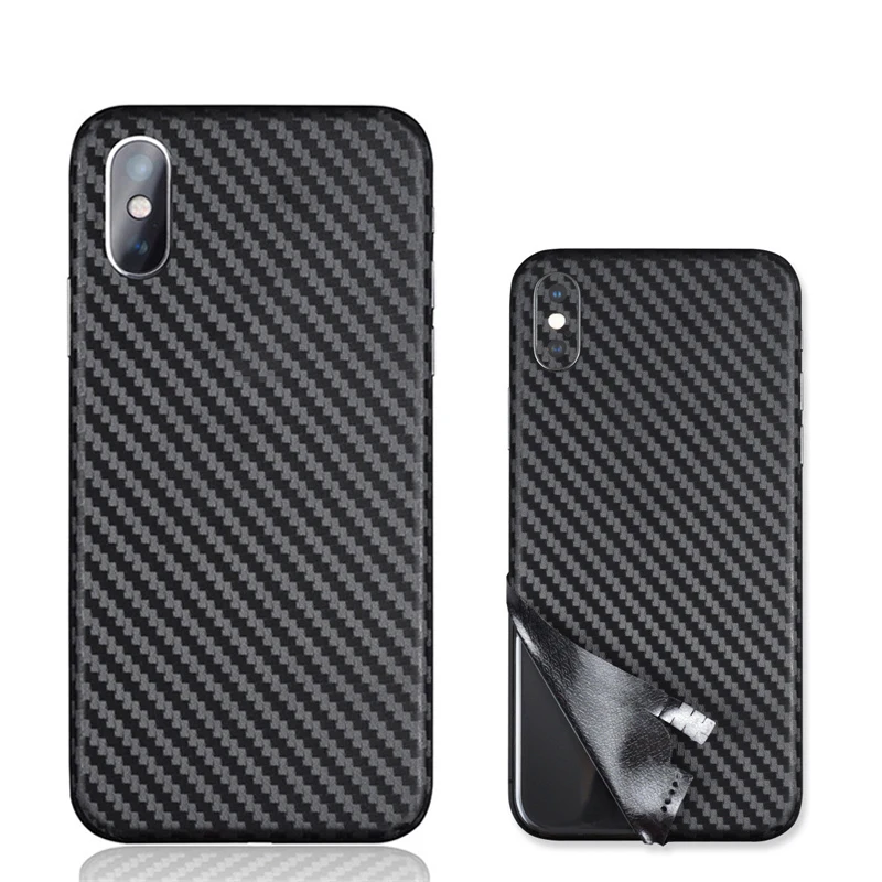 3D наклейка на заднюю панель из углеродного волокна для iPhone 11 12 Pro Max Mini X XR XS