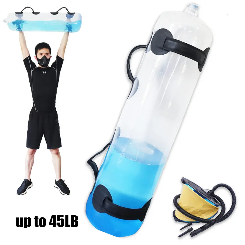 

Fitness Aqua Bag Adjustable Weights Sandbag with Water Full Body Exercise Workout Equipment Home Gym Power Core Balance Training