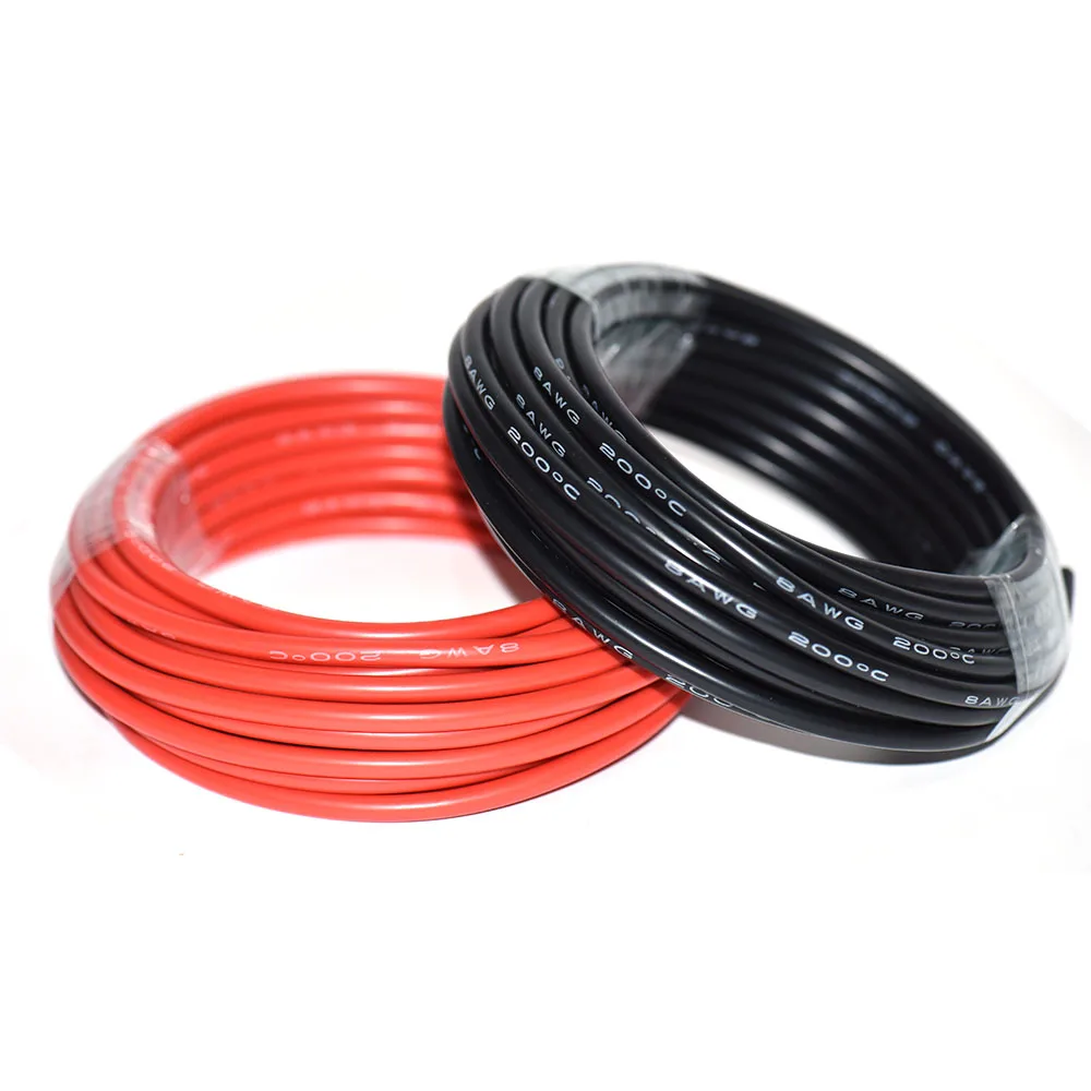 Super Soft Silicone Cable High Temperature Resistant Tin-plated Copper Wire Current for Battery Inverter UPS etc | Обустройство дома