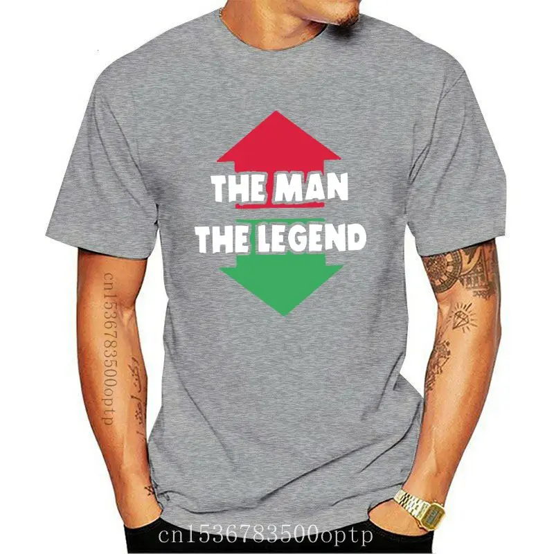 

Мужская забавная шуточная футболка The Legend, топ с коротким рукавом, модная летняя футболка