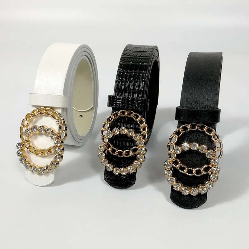 

Shiny rhinestone belt ladies jeans belts for women high quality luxury brand G ceinture femme waist strass cinturon mujer strap