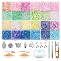 12000pcsbox 3mm glass miyuki beads setopen jump ringtweezersczech clear seed bead kit for diy bracelet jewelry hand making