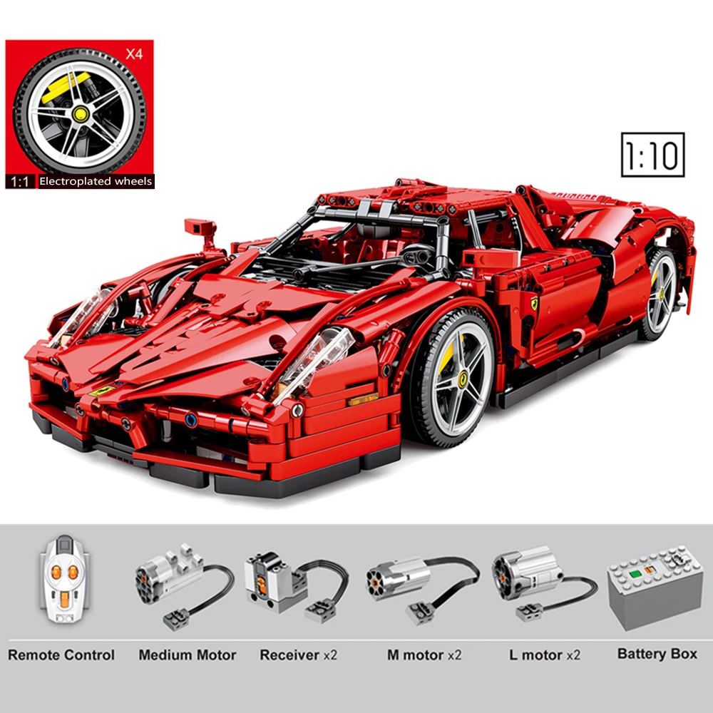 

2020 новых высокотехнологичных RC Ferra Энцо Модель Кирпичи MOC-4692 Супер спортивный автомобиль, строительные блоки, игрушки для детей, подарки на Р...