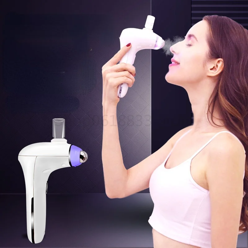 4 In 1 Face Sprayer Face Massager Roller Steaner Nano Microcurrent Nutritional Moisturizing Skin Care Face Lifting Firming Relax