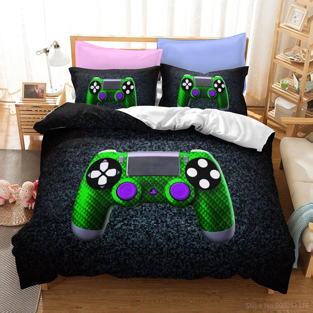 

Video Games Controller Mouse Keyboard 3D Print Bedding Set Queen King Duvet Cover Set Quilt Cover with Pillowcase Set Bedclothes