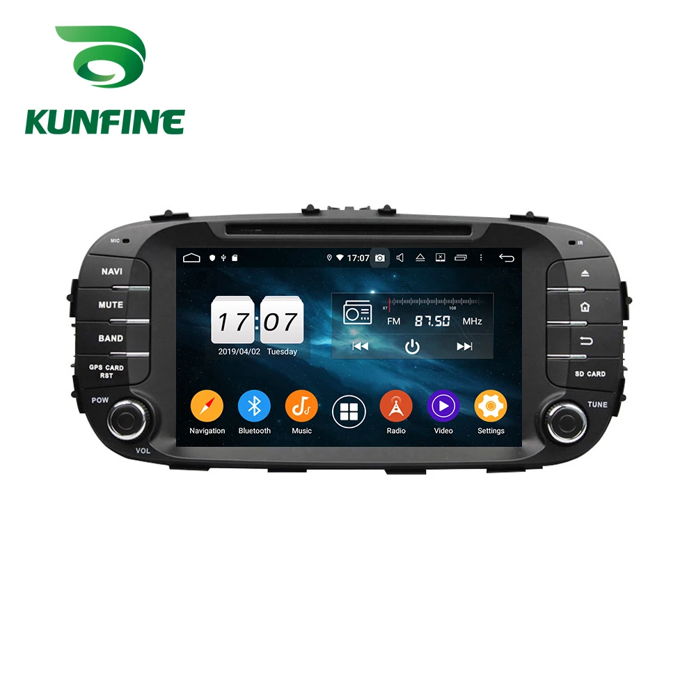 Android 9,0, четыре ядра, 4 Гб ОЗУ, 64 Гб ПЗУ, автомобильный DVD, gps навигация, мультимедийный плеер, стерео для Kia Soul,,, радио