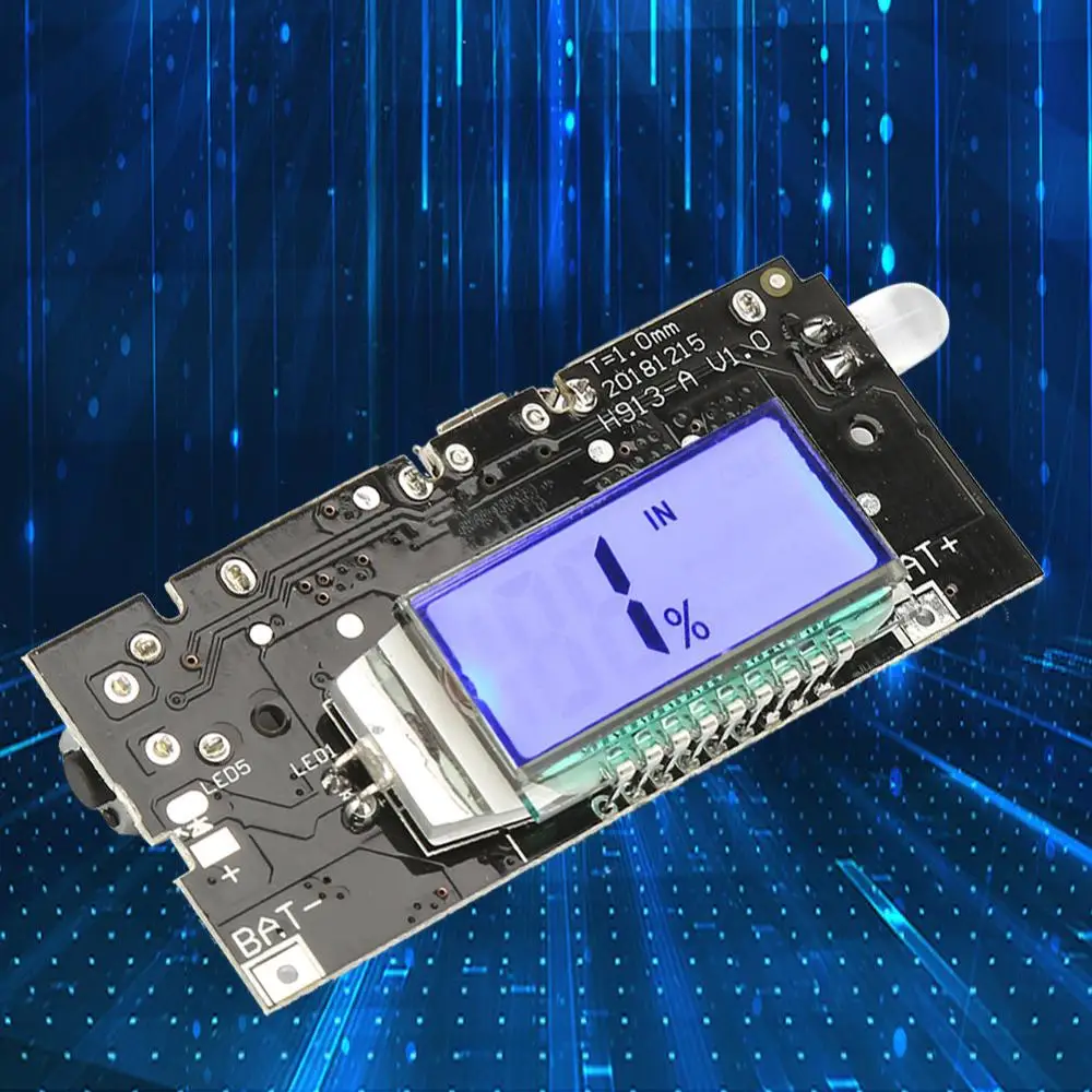 Двойной USB 5 в блок питания 18650 литиевая батарея зарядное устройство DIY модуль ЖК