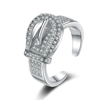 megin d hot sale office luxury exquisite platinum gems copper rings for men women couple friend fashion design gift jewelry