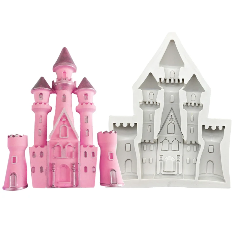 

Castle Silicone Cake Mold Sugarcraft Cupcake Baking Mold Fondant Decorating Tools