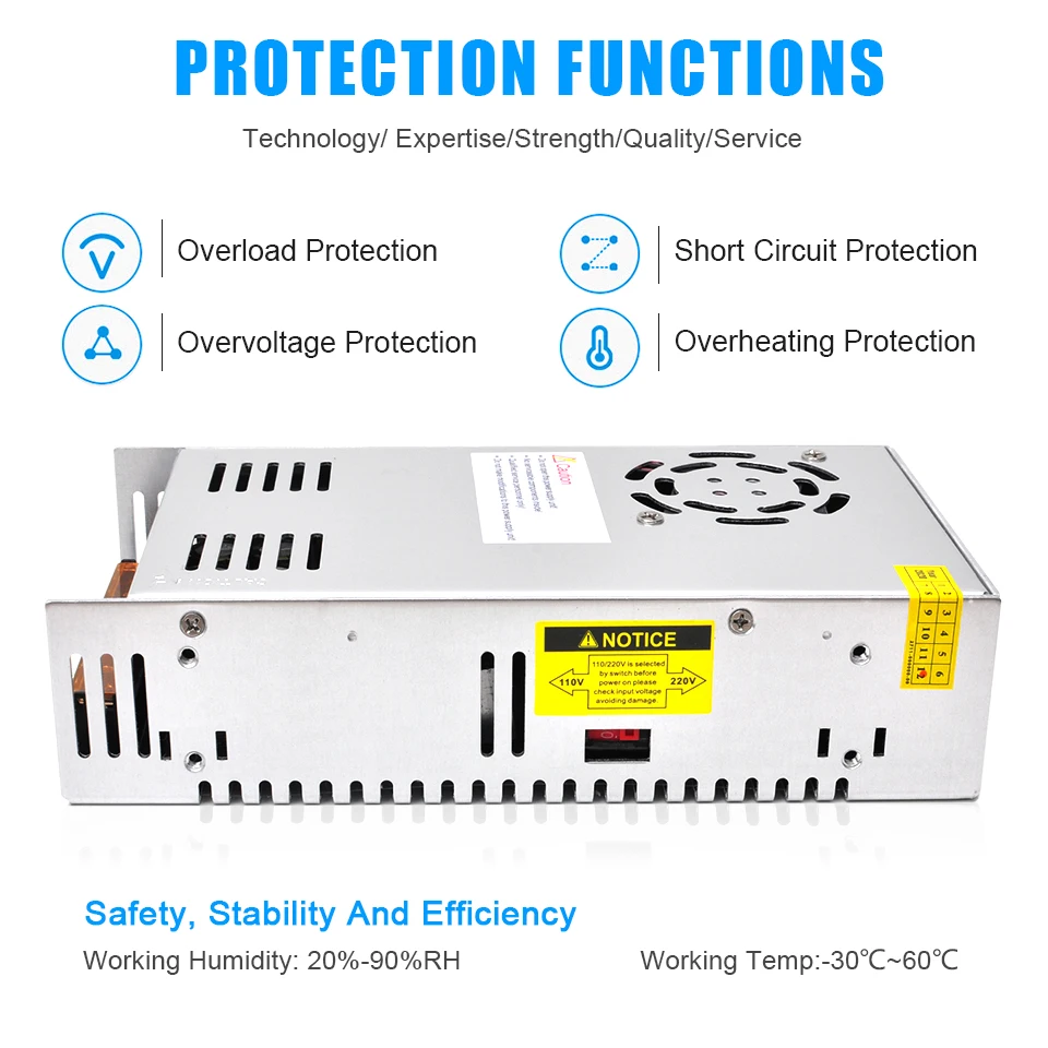 Импульсный источник питания Daedalus постоянный ток напряжение 48 В 500 Вт 600 шпинделя А