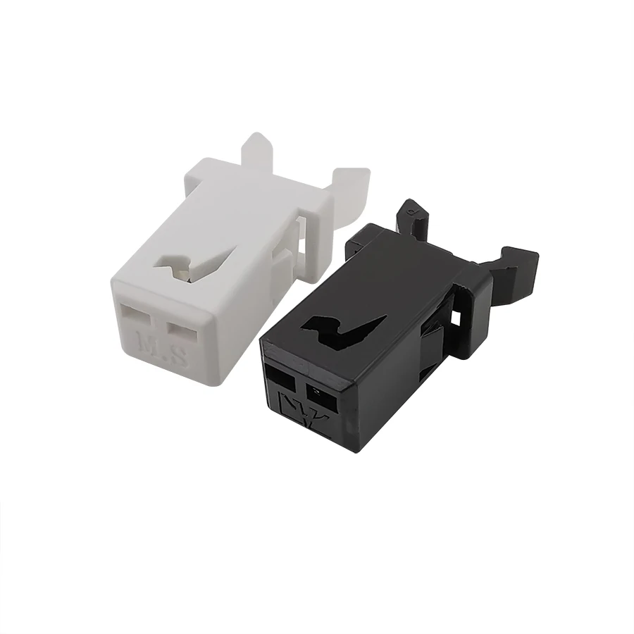 10Pcs Plastic PR-001 Small Door Lock Switch for Trash Can MS Air Conditioner Set Top Box TV EVD DVD Cover Black White - купить по