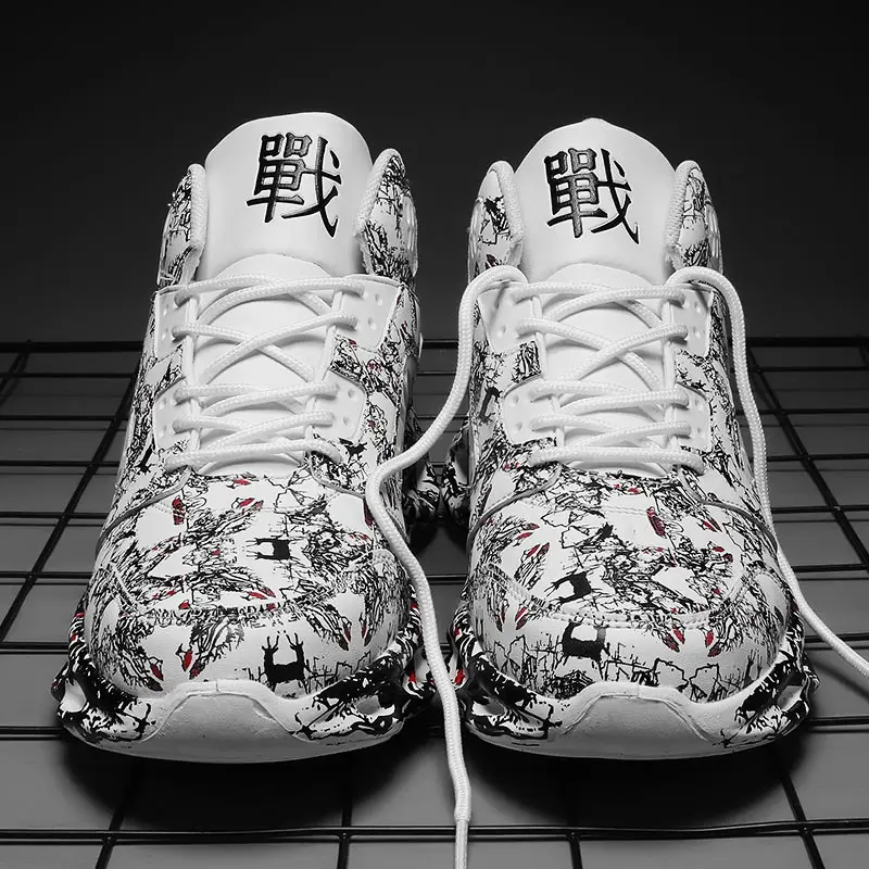 Из искусственной кожи Cushion беговые мужские белые кроссовки для мужчин Спортивная