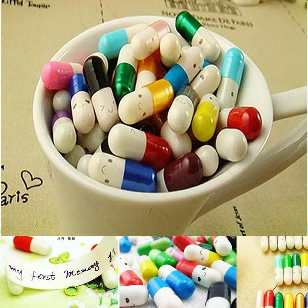 Креативные 50 шт. таблетки для влюбленных Подарочные рулоны бутылочка желаний на