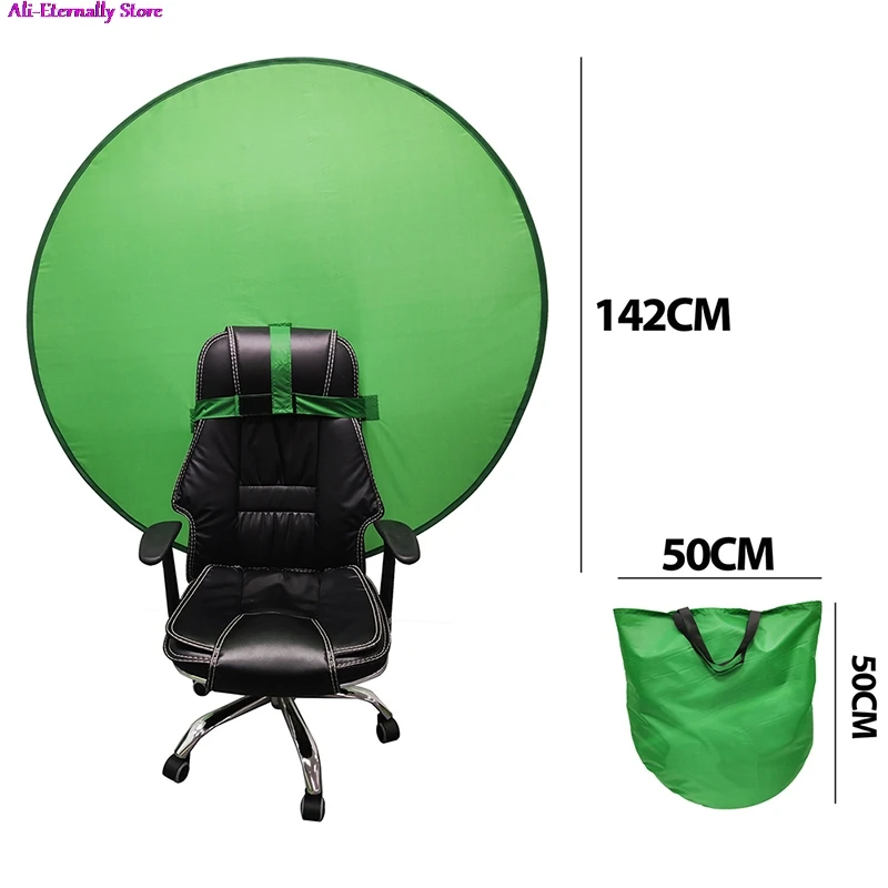 

Green Screen Backdrops Photography Background Portable Fold Reflector for Live broadcast Video Round 2in1 Panel New Arrival 2021