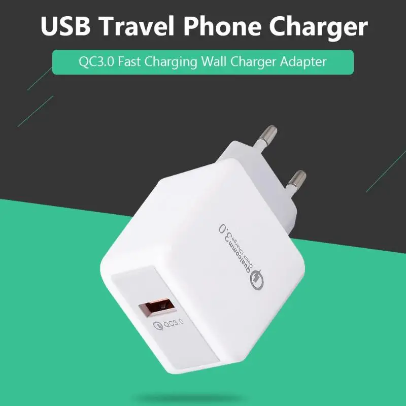 QC 3,0 Автомобильное зарядное устройство Быстрая зарядка одно автомобильное зарядное устройство Быстрая Зарядка адаптер Mini USB