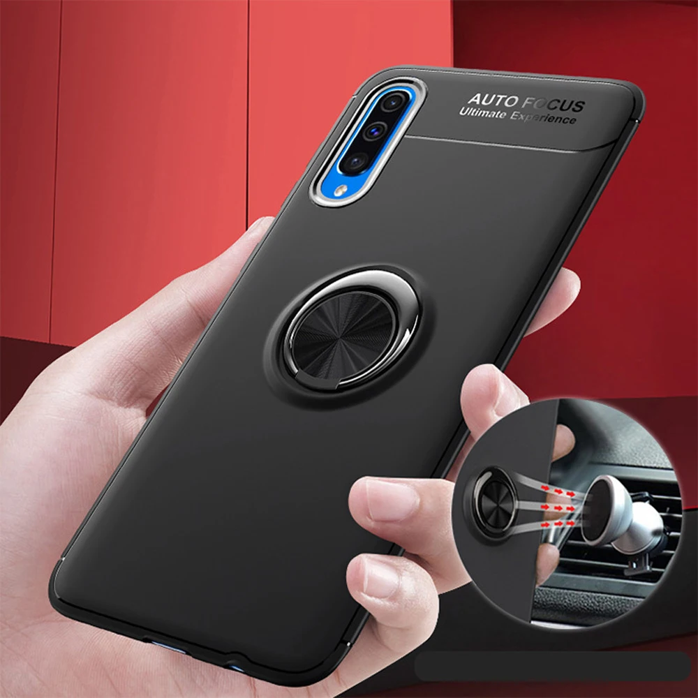 Чехол подставка с магнитным кольцом для samsung galaxy M10 M20 A10 A20 A30 A40 A50 A50S A30S A70 M30 Note 10 Plus