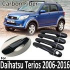 Черное углеродное волокно для Daihatsu Terios Bego Eco Wild J200 F400 2006  2016 2013 2014 2015 Крышка автомобильной дверной ручки аксессуары для автомобиля