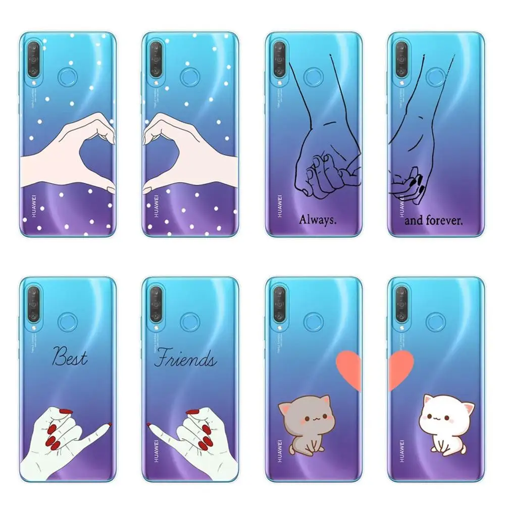 Мягкие силиконовые чехлы для телефонов девочек Bff Best Friends Forever чехол Huawei P30 P20 Lite Pro