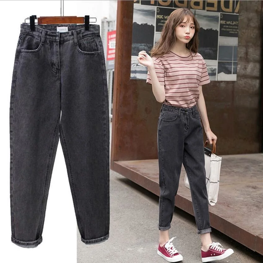 

SHZQ Spring Summer Black Jeans Women Trendy Korean Style Simple All-match Kawaii Harajuku Streetwear High Quality Womens Trouser