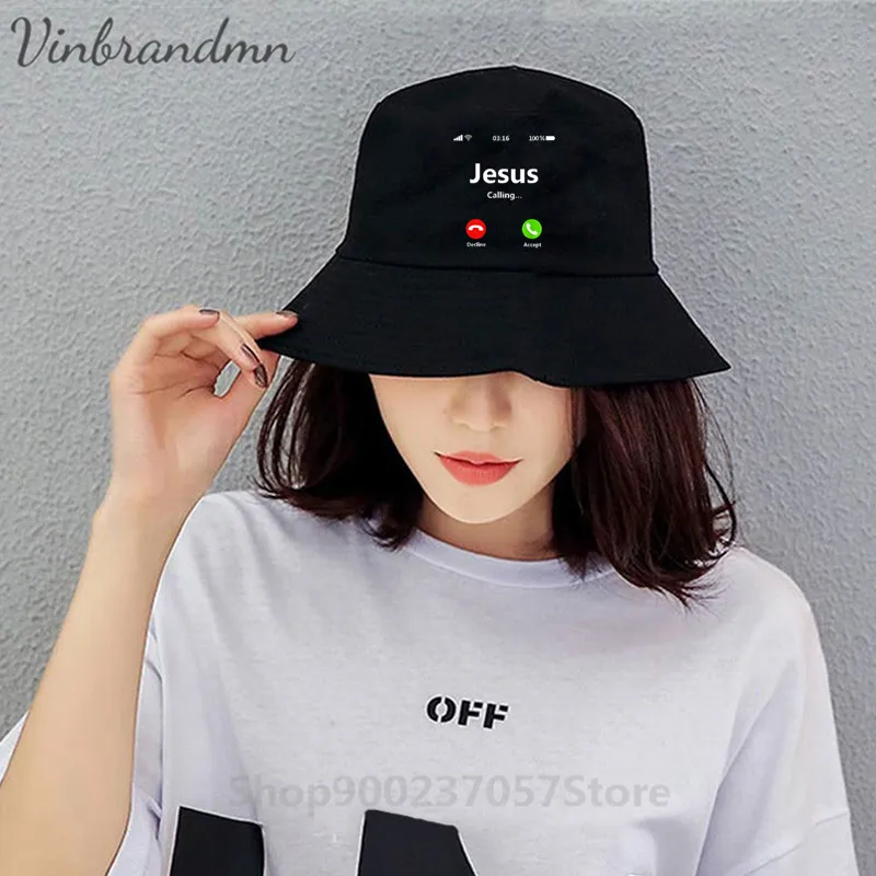 Шляпа с Иисусом забавным надписью принять или отклонить это вопрос|Мужская