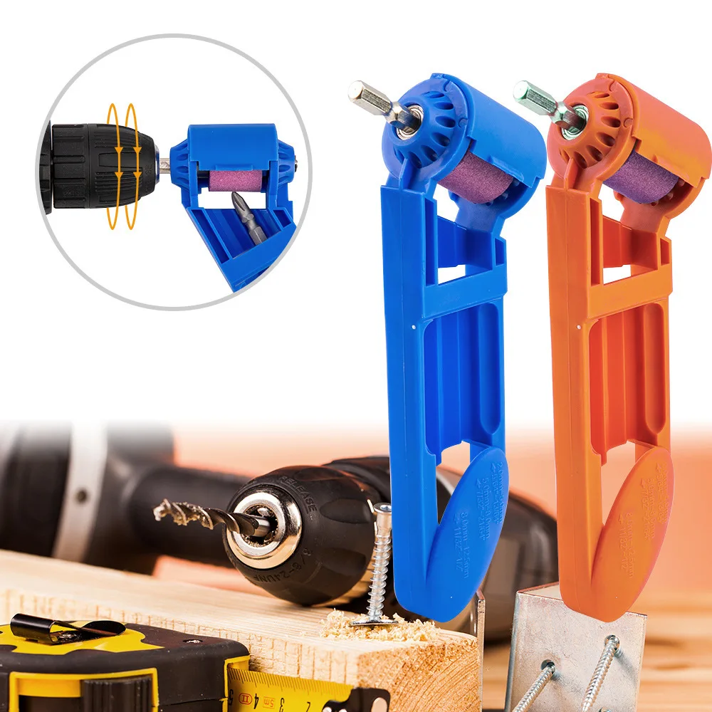 

2.0-12.5mm Portable Drill Bit Sharpener 1 Set Corundum Grinding Wheel Bit Tool Twist Drill Bit Sharpening Machine
