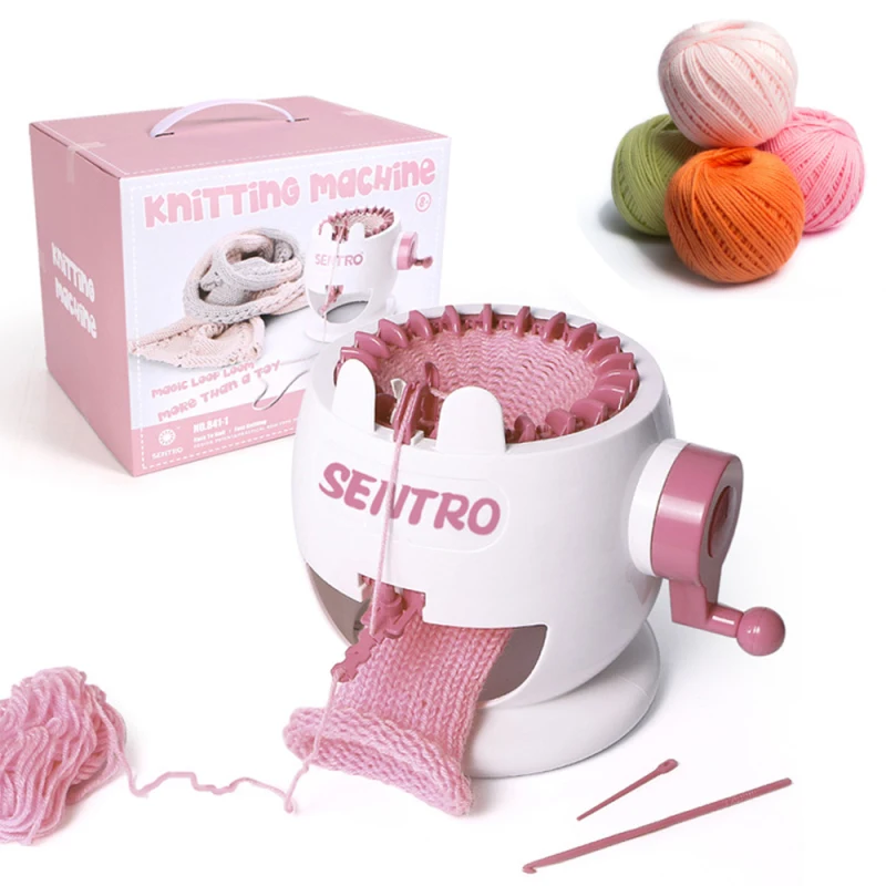 

22 Needles Knitting Loom Machines, Small Smart Weaver Round Loom, Kids Toys DIY Double Knit Loom Machine, For Sock, Hat, Pumpkin