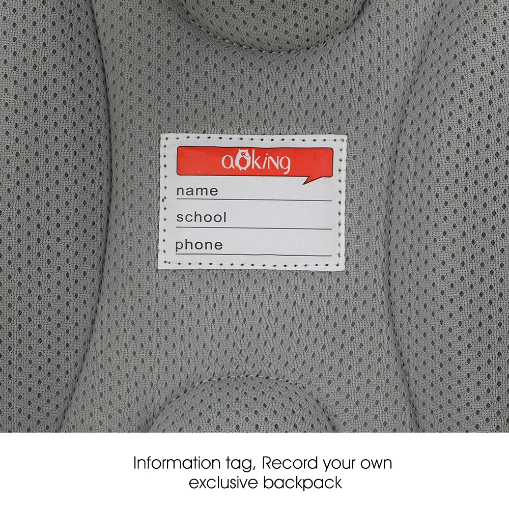 Aoking Lovely Kids School Backpack Large Ergonomic Children Printing Bag Safe Casual Rucksack With Reflective Strip