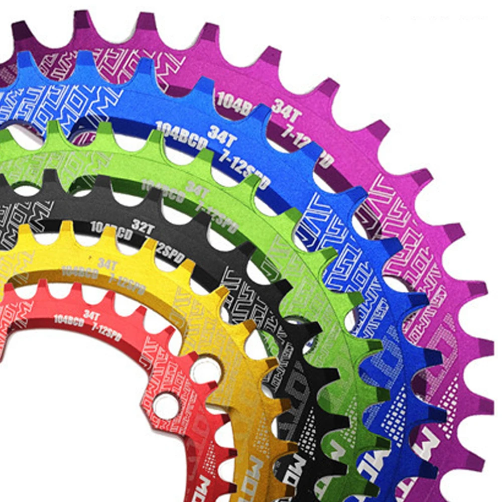 ПЛАТО ВЕЛОСИПЕДНОЕ ГОРНОЕ MOTSUV КРУГЛОЕ УЗКОЕ ШИРОКОЕ MTB 104BCD КРУГОВЫЕ 32T 34T 36T 38T ЗУБЬЯ ЧАСТИ ON.