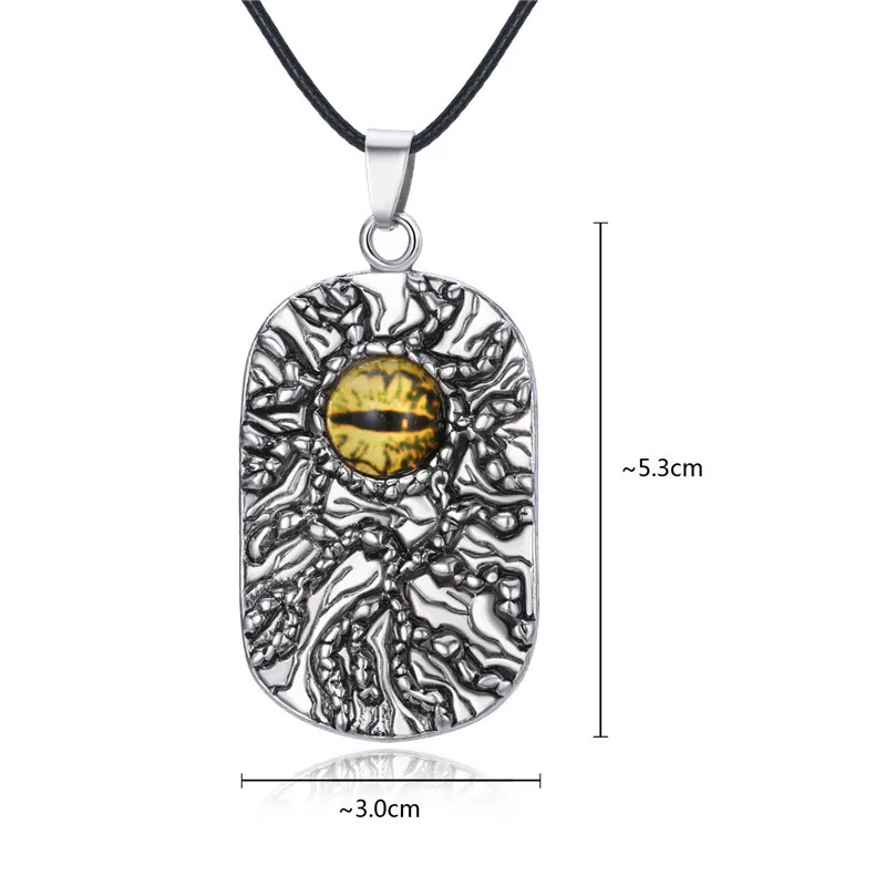 1 шт. готическое панк ожерелье с собачьей биркой злой глаз для мужчин и женщин