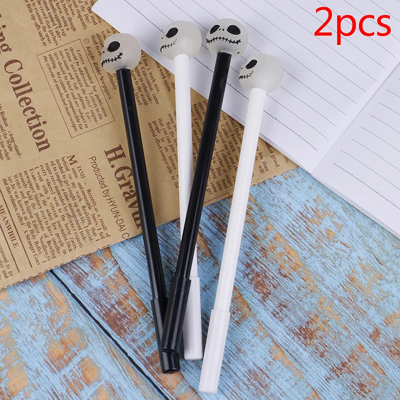 2 шт./партия креативные гелевые ручки Kawaii с черепом милые новинка нейтральные для