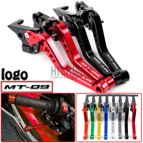 

Motorcycle Accessories Modified Two Finger Clutch Short Adjustable Brake Levers Handle For Yamaha FJ-09 MT-09 Tracer 2015-2017