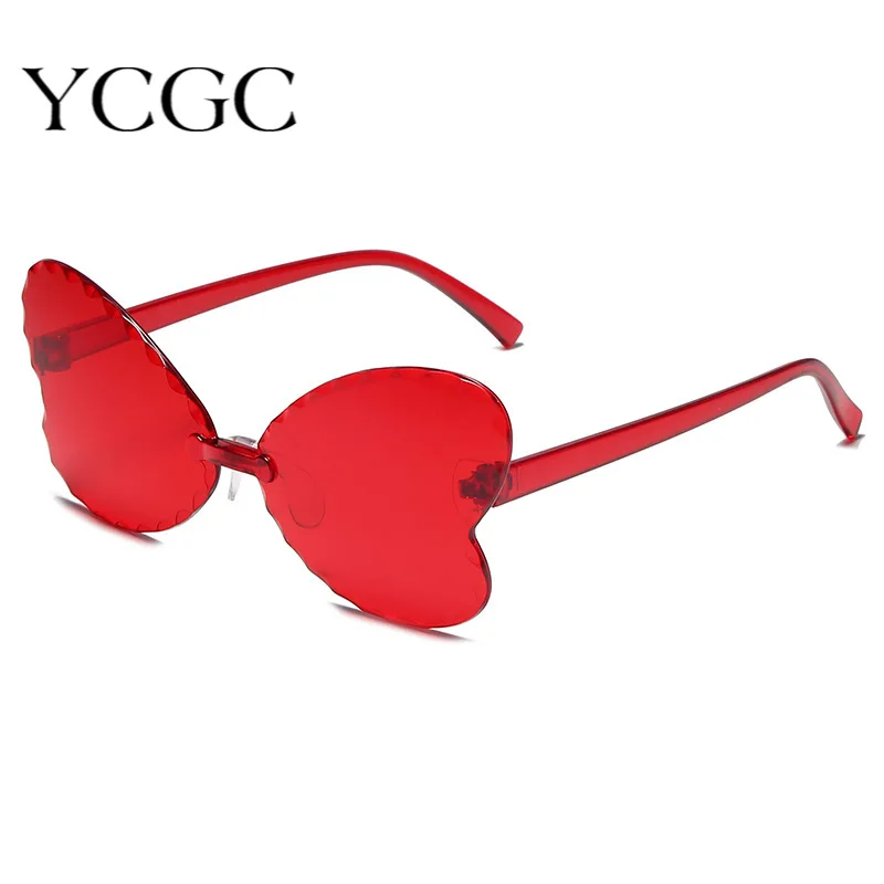 

Милые детские солнцезащитные очки без оправы с бабочками; Новинка 2020 года; Детские уличные очки UV400; Винтажные пластиковые очки; Вечерние де...