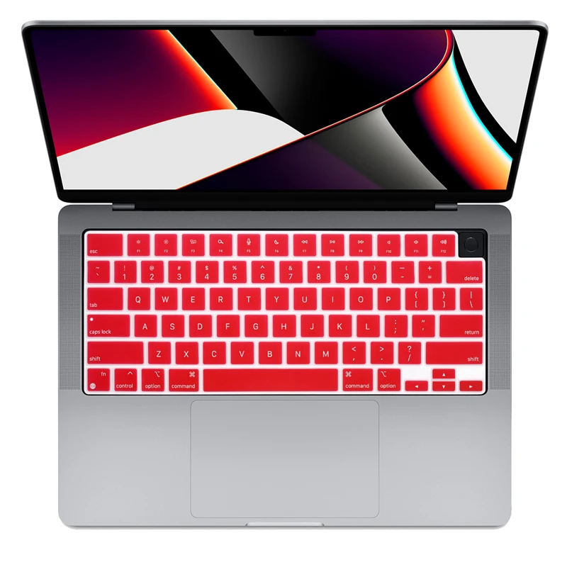 

Keyboard Cover silicone Waterproof skin For 2021 MacBook Pro 14 A2442 & MacBook Pro 16 A2485 Apple M1 Pro M1 Max US layout