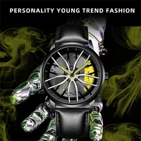 wheel watch 2022 for men rim hub top brand luxury trend cool sports car mens watch stainless steel fashion mens quartz watches