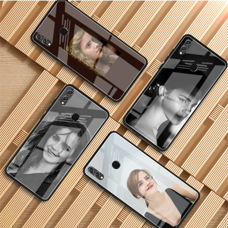 Эмма Ватсон чехол для телефона из закаленного стекла Huawei P20 P30 P40 Lite рro Psmart Mate 20 30