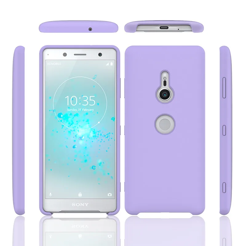 Чехол карамельного цвета для оригинального Sony Xperia XZ3 Мягкий край + жесткий чехол