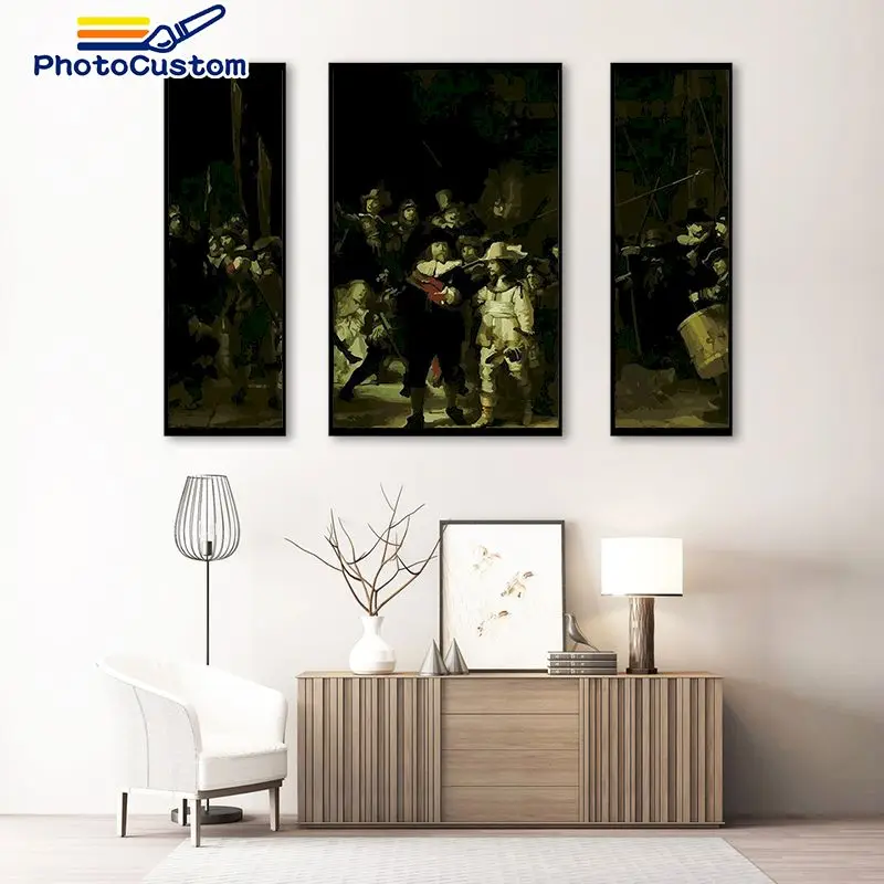

PhotoCustom DIY HandPainted Oil Painting By Numbers Figure Picture Home Decor Unique Painting Gift Acylic 40x50cm