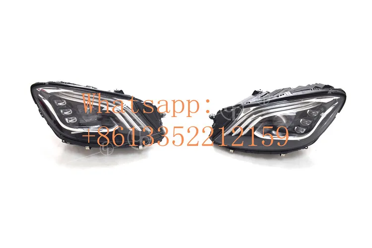 Headlight Стиль S класс обвес w222 S65 обвес для S320 S350 S400 S500 S63 S65 с фарами и задними фонарями - Цвет: Headlight