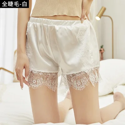 Сексуальный женский спортивный костюм ажурные атласные кружевные шорты