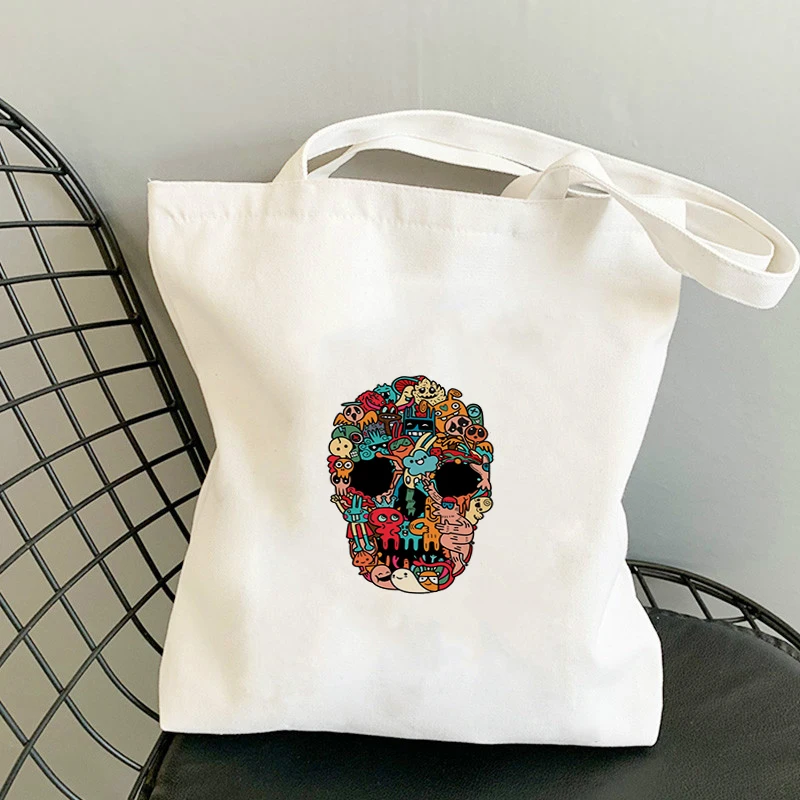 

Graffiti Bag Woman Folding Shopping Beach Bags Women Large Canvas Shopper Grocery Women's Handbags Designer 2021 for Summer Tote