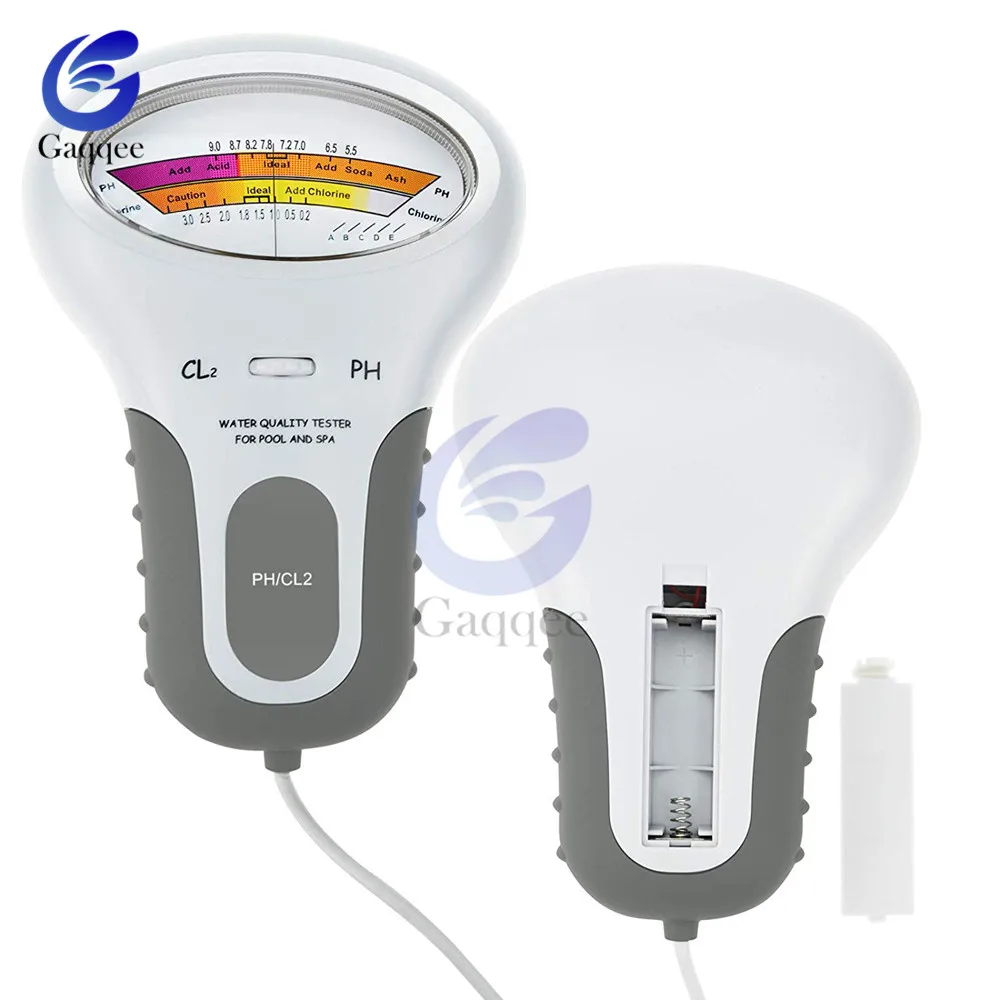 Тестер воды CL2 2 в 1 портативный детектор PH для дома без загрязнения питья хлором