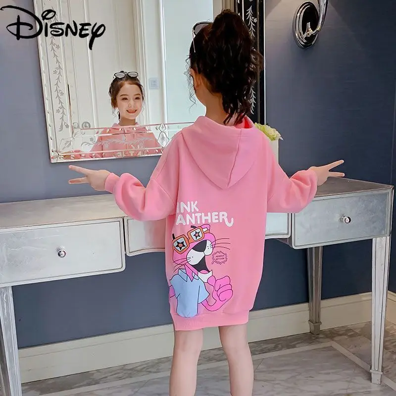 

Disney fashion fall/winter mid-length plus fleece jacket simple cartoon animation casual comfortable all-match sports sweater