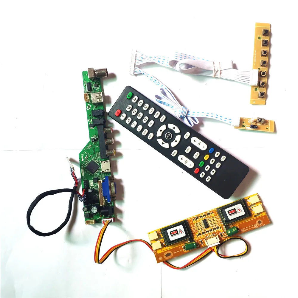 Для LM170E01 TLA7/TLA8 VGA HDMI совместимый AV USB RF LCD T.V53 пульт дистанционного управления +